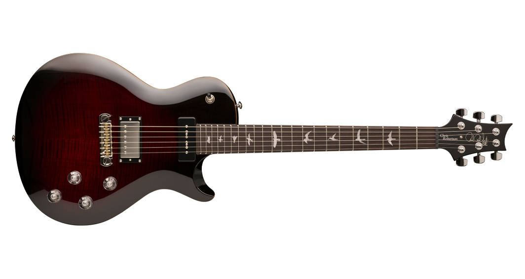 2018 SE Chris Robertson Signature Electric Guitar - Fire Red Burst