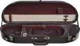 Bobelock - Fiberglass Half-Moon Violin Case - Black\/Wine