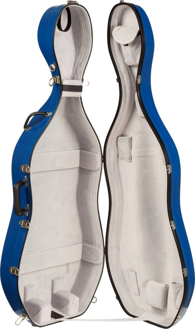 Fiberglass Cello Case - Blue/Gray