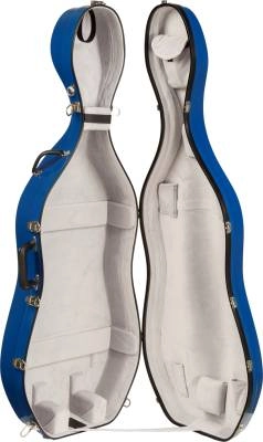 Bobelock - Fiberglass Cello Case - Blue/Gray