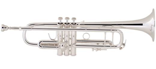 Bach - 180S72 Stradivarius Series Bb Trumpet - Silverplate