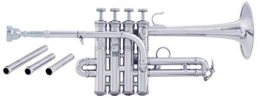 Bach - AP190S Stradivarius Artisan Series A/Bb Piccolo Trumpet - Silverplate