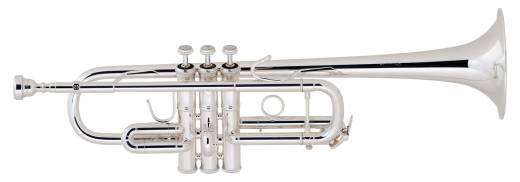 Bach - C180 Series C Trumpet w/#229 Bell - Silverplate