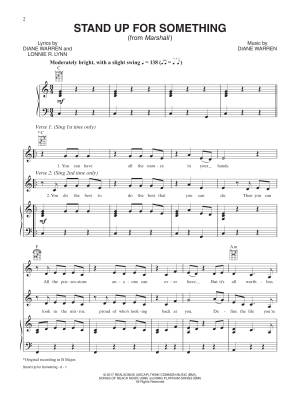 Stand Up for Something (from Marshall) - Lynn/Warren - Piano/Vocal/Guitar - Sheet Music