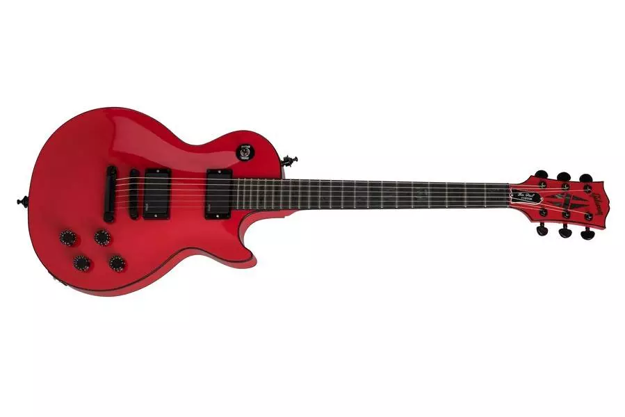 Les Paul Custom Chambered Blackout - Stallion Red