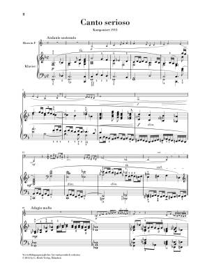 Canto Serioso for Horn and Piano - Nielsen/Rahmer - Sheet Music