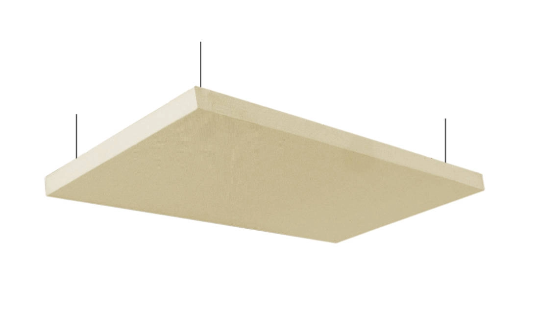 Nimbus Acoustic Ceiling Cloud - 24\'\'x48\'\' w/Hanging Kit - Beige (Pair)