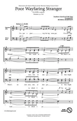 Poor Wayfaring Stranger - Traditional/Robinson - SATB