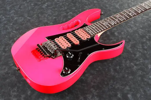 JEM Junior Steve Vai Signature Electric Guitar with Vine Inlay - Pink