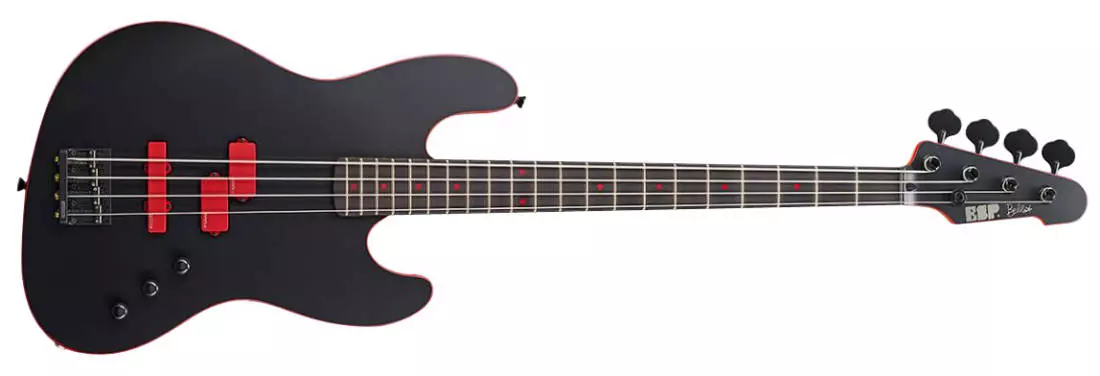 LTD FB-J4 Frank Bello Signature Bass Guitar - Black Satin