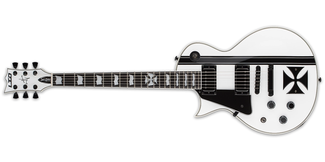 LTD Iron Cross Left-Handed Electric Guitar - Snow White