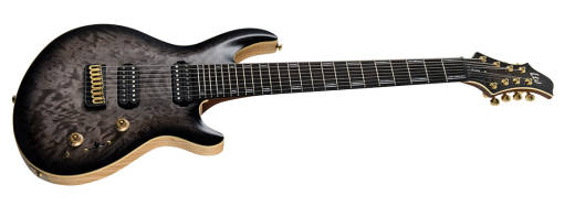 LTD JR-608 Javier Reyes Signature 8-String Baritone Guitar - Faded Blue Sunburst