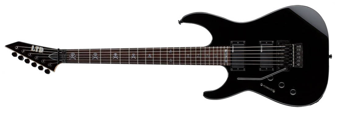 LTD KH-202 Kirk Hammett Signature Left-Handed Electric Guitar - Black