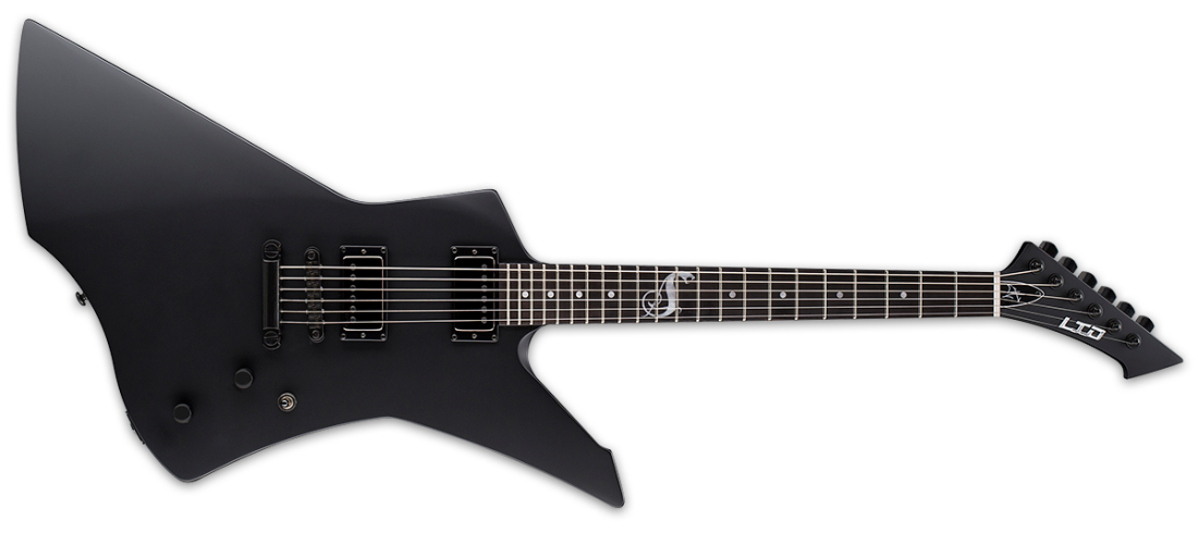 LTD James Hetfield Snakebyte Signature Electric Guitar - Black Satin