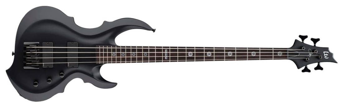 ESP Guitars LTD TA-604 Tom Araya Signature Bass Guitar - Black Satin ...