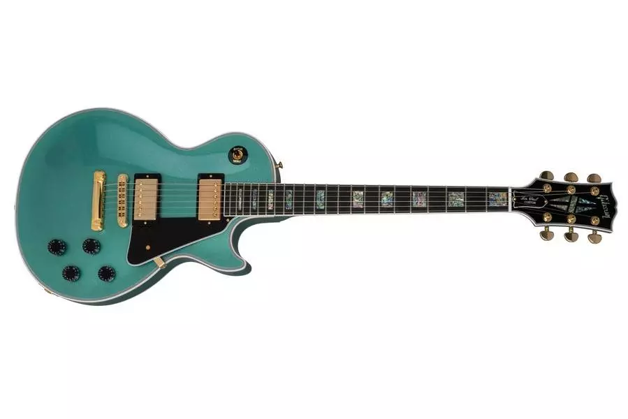 Les Paul Custom Abalone Sparkle Ltd - Green