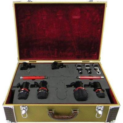 6-mic Drum Mic Kit w/Case