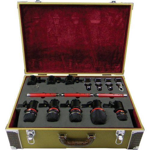 8-Piece Drum Mic Kit w/Case