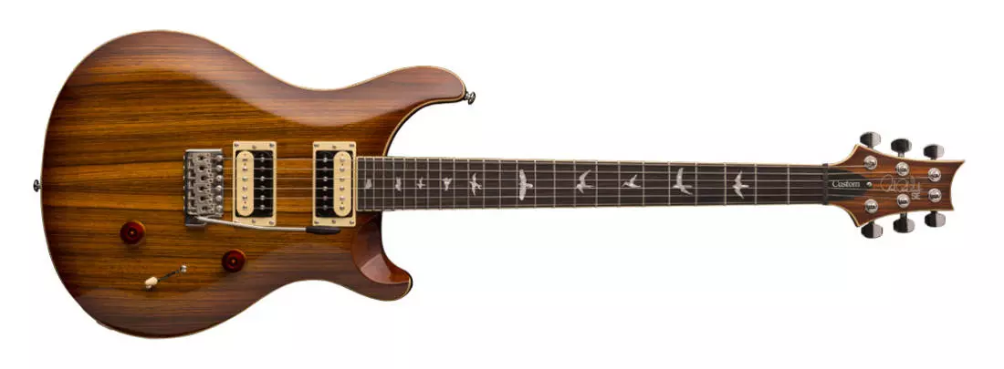 SE Custom 24 Electric Guitar - Zebrawood Veneer, Sunburst Finish