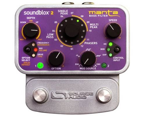 Soundblox 2 Manta Bass Filter Effects Pedal