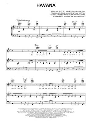 Havana - Cabello/Thug - Piano/Vocal/Guitar - Sheet Music