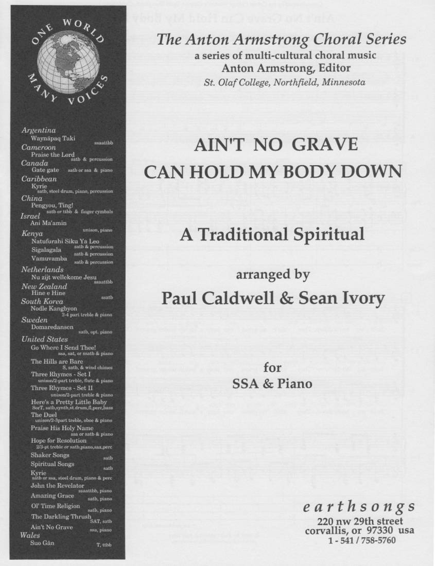 Ain\'t No Grave - Traditional Spiritual/Caldwell/Ivory - SSAA