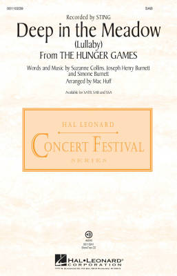 Hal Leonard - Deep in the Meadow (Lullaby) (from The Hunger Games) - Burnett/Collins/Burnett - SAB