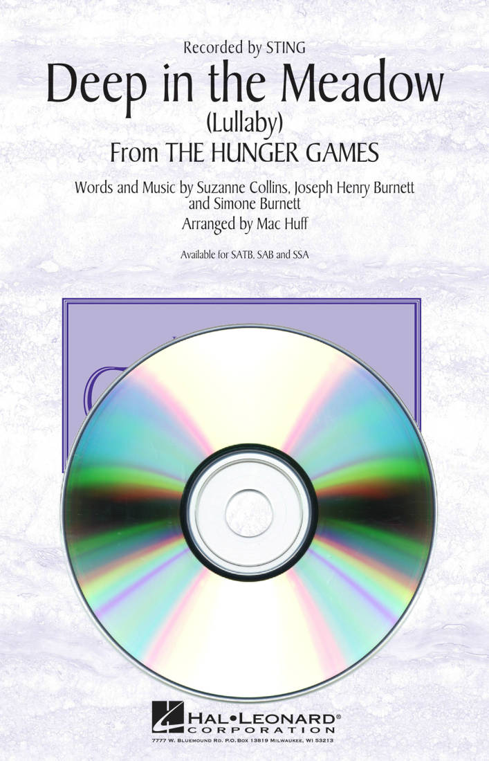 Deep in the Meadow (Lullaby) (from The Hunger Games) - Burnett/Collins/Burnett - ShowTrax CD