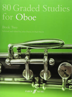 80 Graded Studies for Oboe, Book Two - Davies/Harris - Book