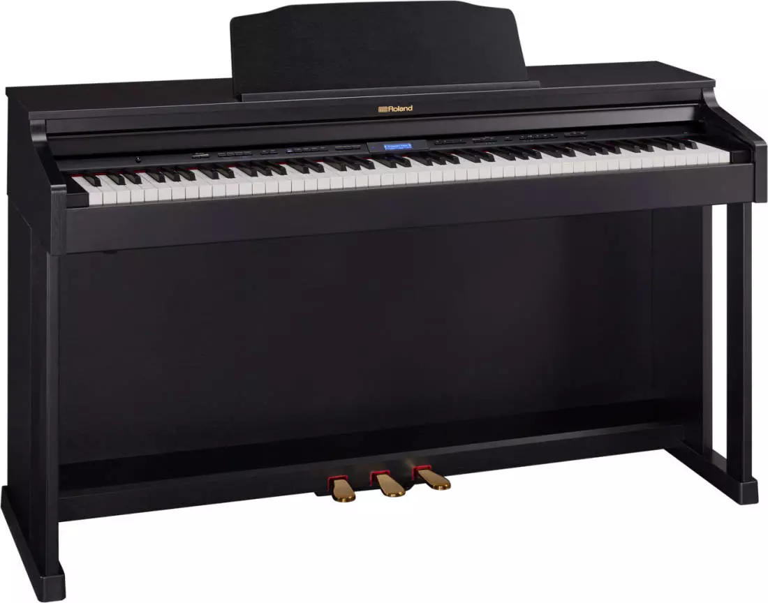 HP601 Piano numérique + support et banc - noir contemporain