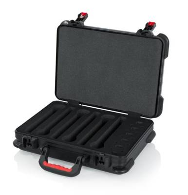 ATA-Molded Polyethylene Case with Foam Drops for 6 Wirelss Microphones