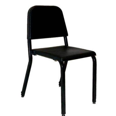 Melhart - Chaise dorchestre  dossier droit - Sit Right - 16 pouces - Noire