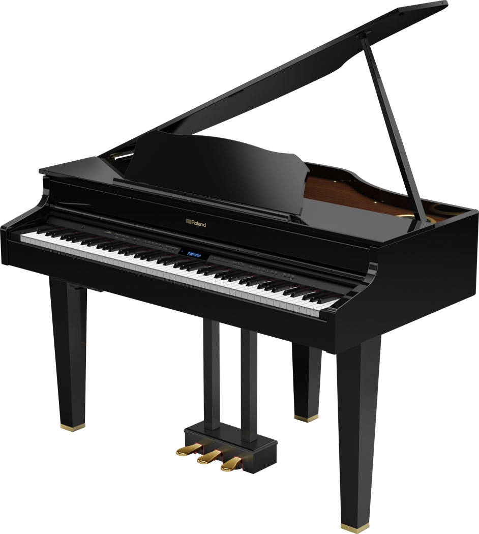 GP607 Digital Grand Piano - Polished Ebony w/ Bench