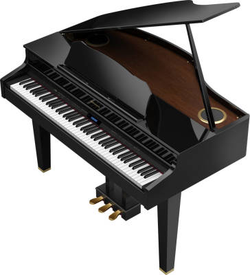 GP607 Digital Grand Piano - Polished Ebony w/ Bench