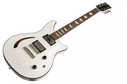 2018 Modern Double Cutaway Semi-Hollow Ltd - White Pearl