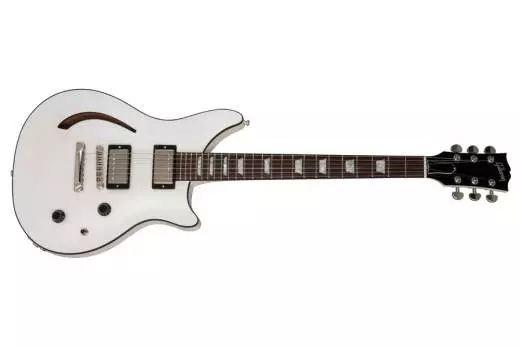 2018 Modern Double Cutaway Semi-Hollow Ltd - White Pearl