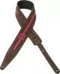 Levys - 2-1\/2 Inch Suede Guitar Strap - Slate