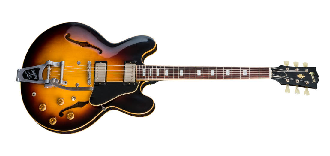 Gibson 2018 ES-335 Anchor Stud Bigsby - Antique Vintage Sunburst