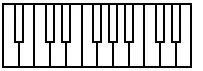 Piano Stamp - One Octave