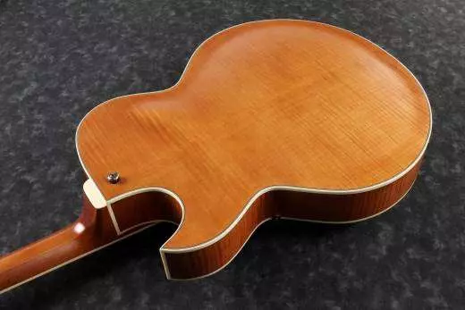 Artcore Expressionist Vintage AKJ Hollow Body Guitar - Dark Amber Low Gloss