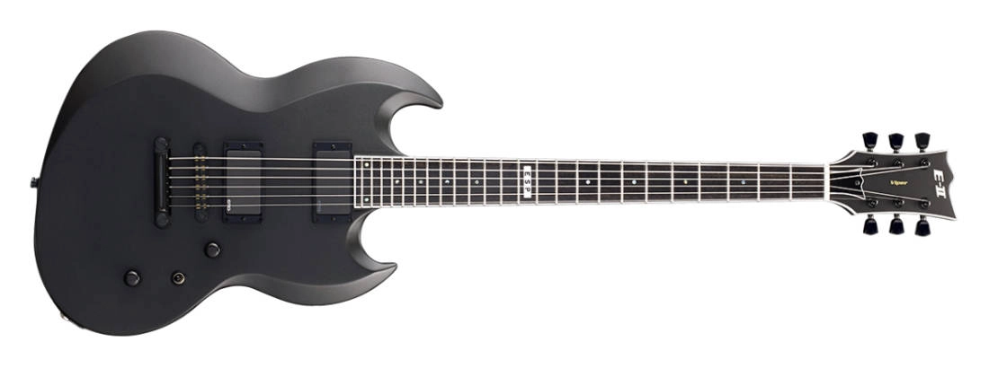 E-II Viper Baritone Electric Guitar - Charcoal Metallic Satin