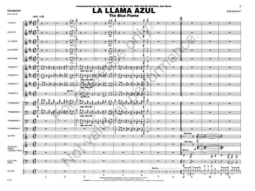 La Llama Azul - Washut - Jazz Ensemble - Gr. 4.5