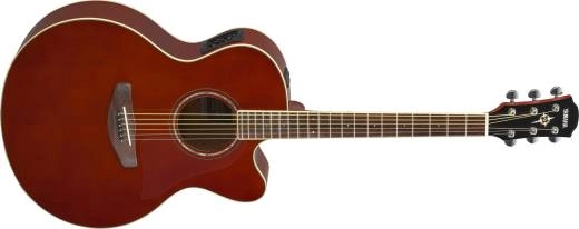 Yamaha - CPX600 Acoustic Electric Guitar - Root Beer