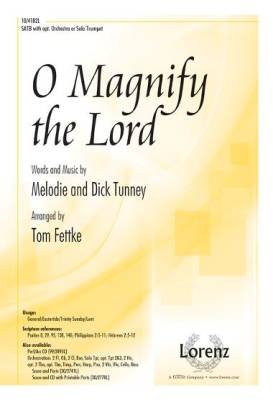 The Lorenz Corporation - O Magnify the Lord - Tunney/Fettke - SATB