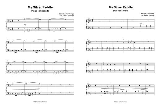 My Silver Paddle - Wanless - Piano Duets (2 Pianos, 8 Hands)