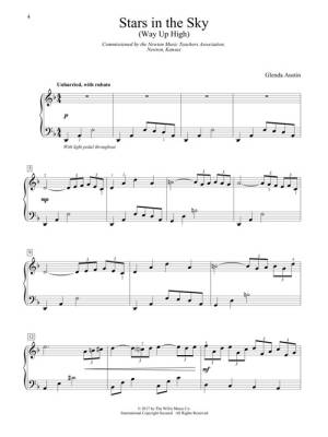 Stars in the Sky (Way up High) - Austin - Piano - Sheet Music