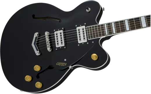 G2622 Streamliner Center Block with V-Stoptail, Broad\'Tron Pickups, Black