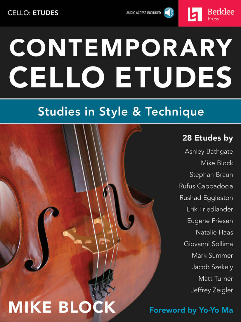 Contemporary Cello Etudes: Studies in Style & Technique - Block - Cello - Book/Audio Online