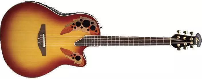 Celebrity Deluxe Mid Depth Acoustic/Electric - Honey Burst