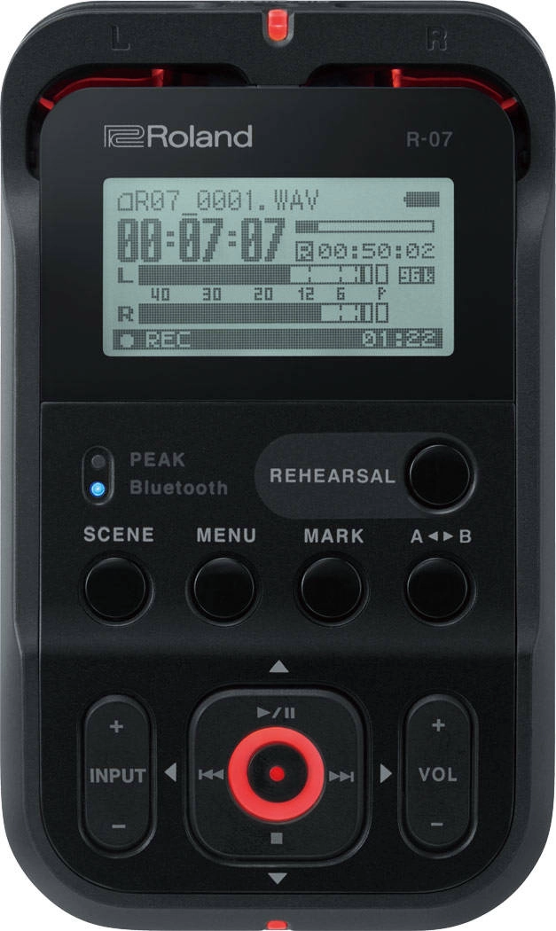 R-07 High Resolution Audio Recorder - Black